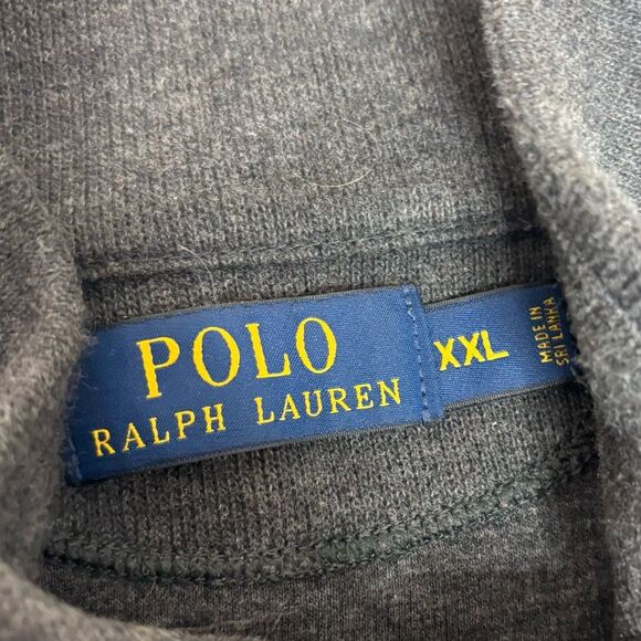 Polo Ralph Lauren Vest 100% Cotton Mens XXL dark Gray Performance Full Zip up - Picture 7 of 8